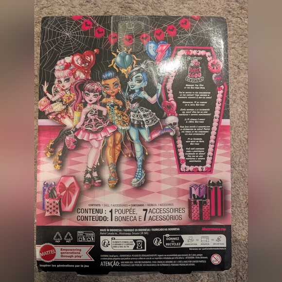 Monster High Doll Cupid Asteria Scary Sweet Birthday New in Box - Picture 2 of 2